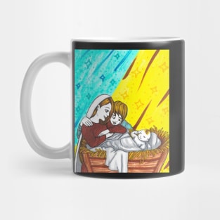 The birth of Jesus Mug